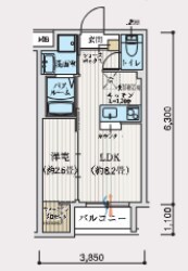 リアコート上新庄の物件間取画像